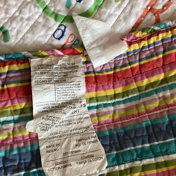 Alphabet Kids Children's Toddlers Twin Size Comforter Blanket Bedspread Bedding - Picture 6 of 7